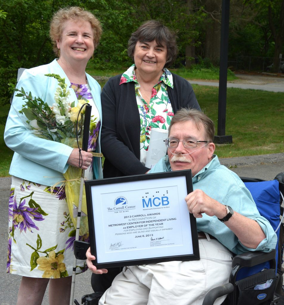 Jini, Rose and Paul - Jini receives Carroll award