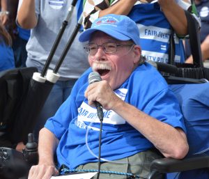 Paul at a 2016 PCA Overtime Wages Rally