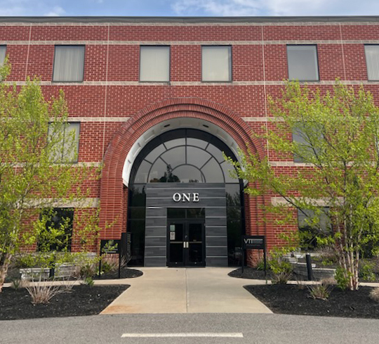 Brick building - Entrance of One Clarks Hill