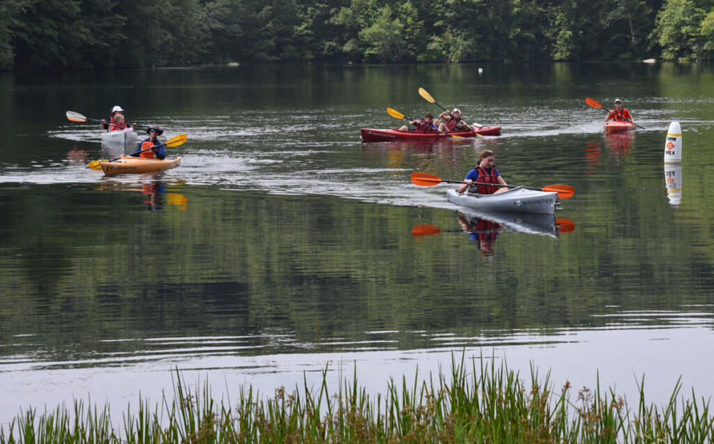 Kayakers at 2024 ADA Day in Gardner