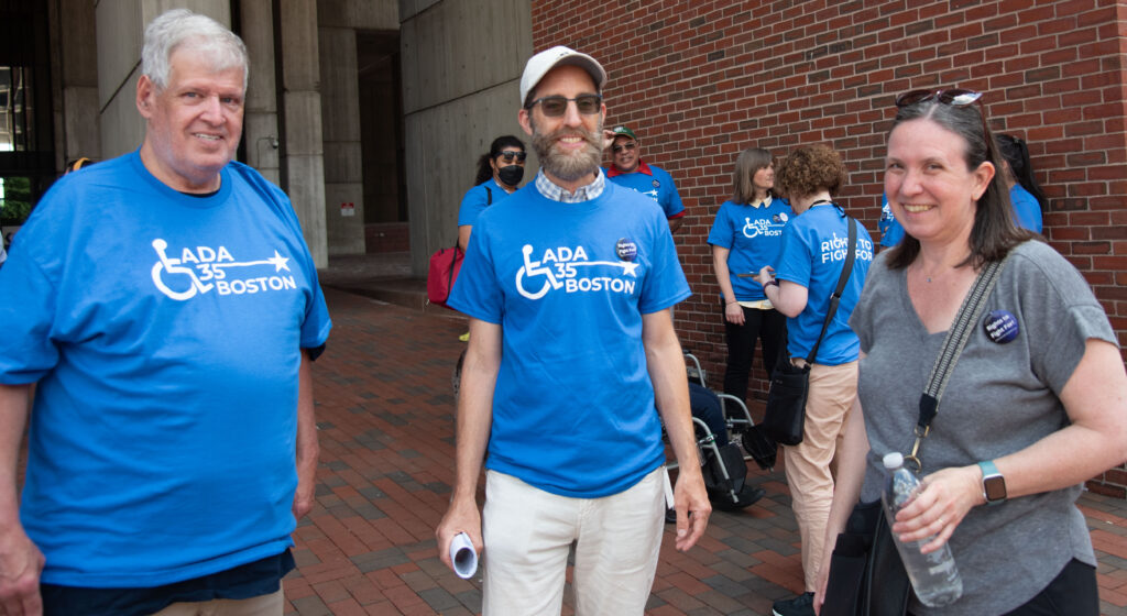 Mark and Sadie from MWCIL, Matthew from Disability Law Center