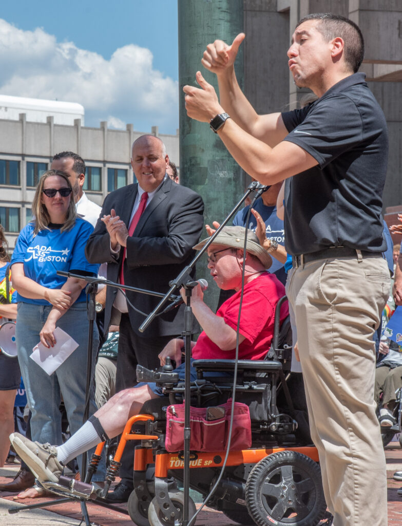 Jerry Boyd. BCIL Board/Chair of Boston Disability Commission