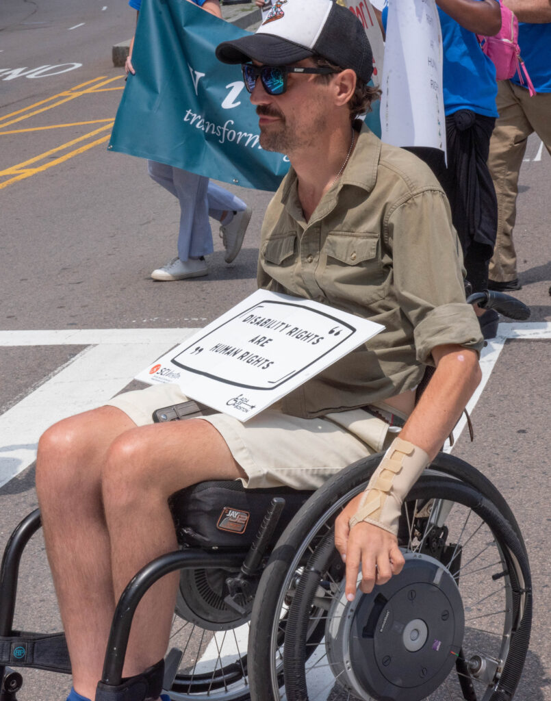 Man in wheelchair - Disability Rights are Human Rights