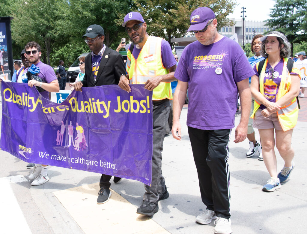 1199 SEIU marchers