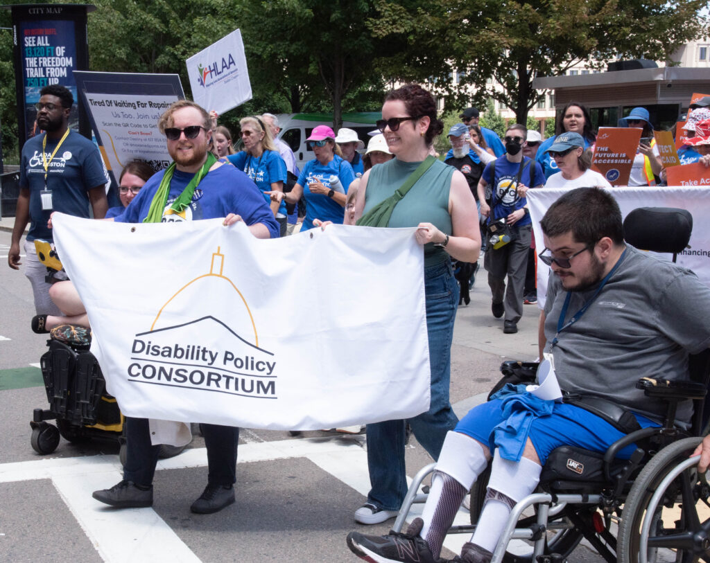 Disability Policy Consorium marchers