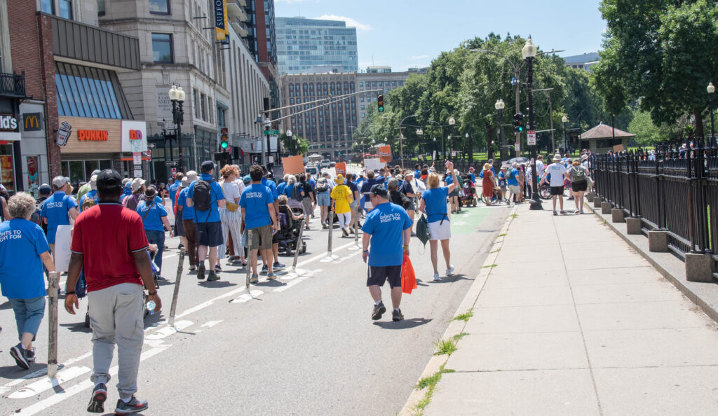marchers near the Commons