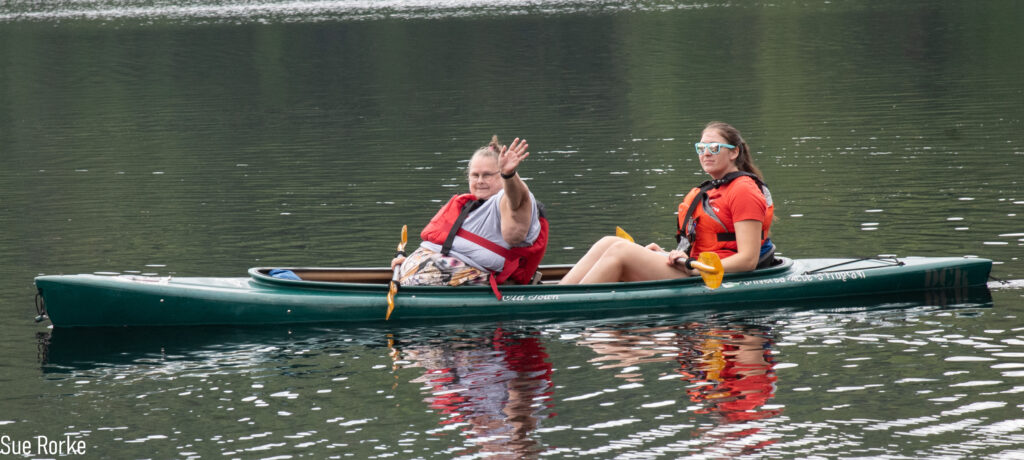 Tammy (former BOD for MWCIL) in kayak