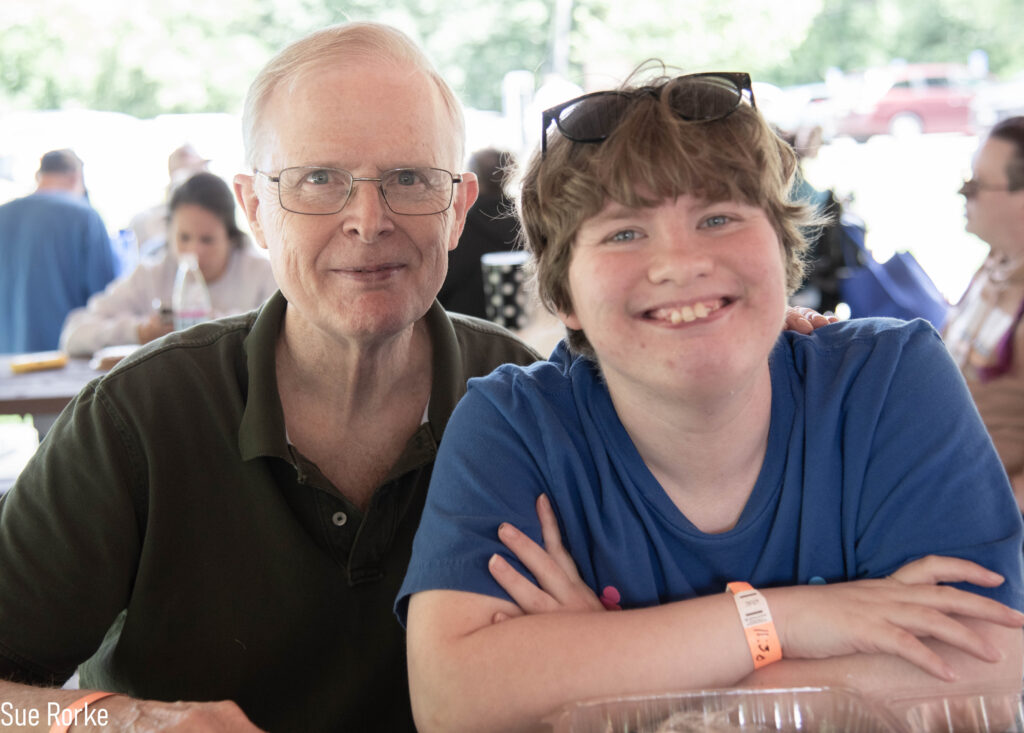 Man and daughter