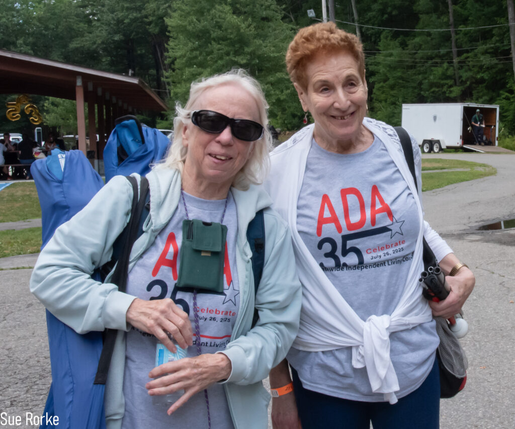 Kay (MWCIL BOD)(left) and friend