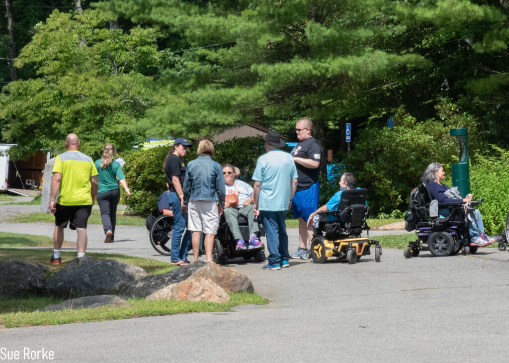 Group of people chatting