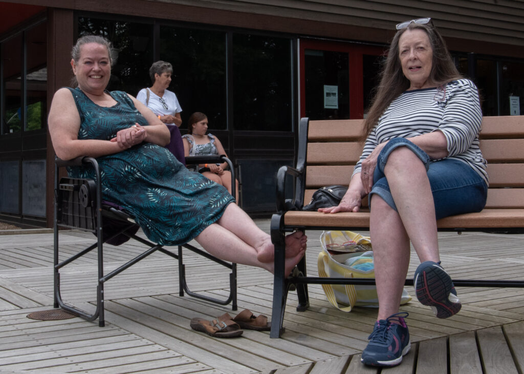 two women